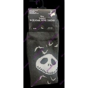 Nightmare Before Christmas Women's  Jack Skellington Crew Socks Size 6-12
